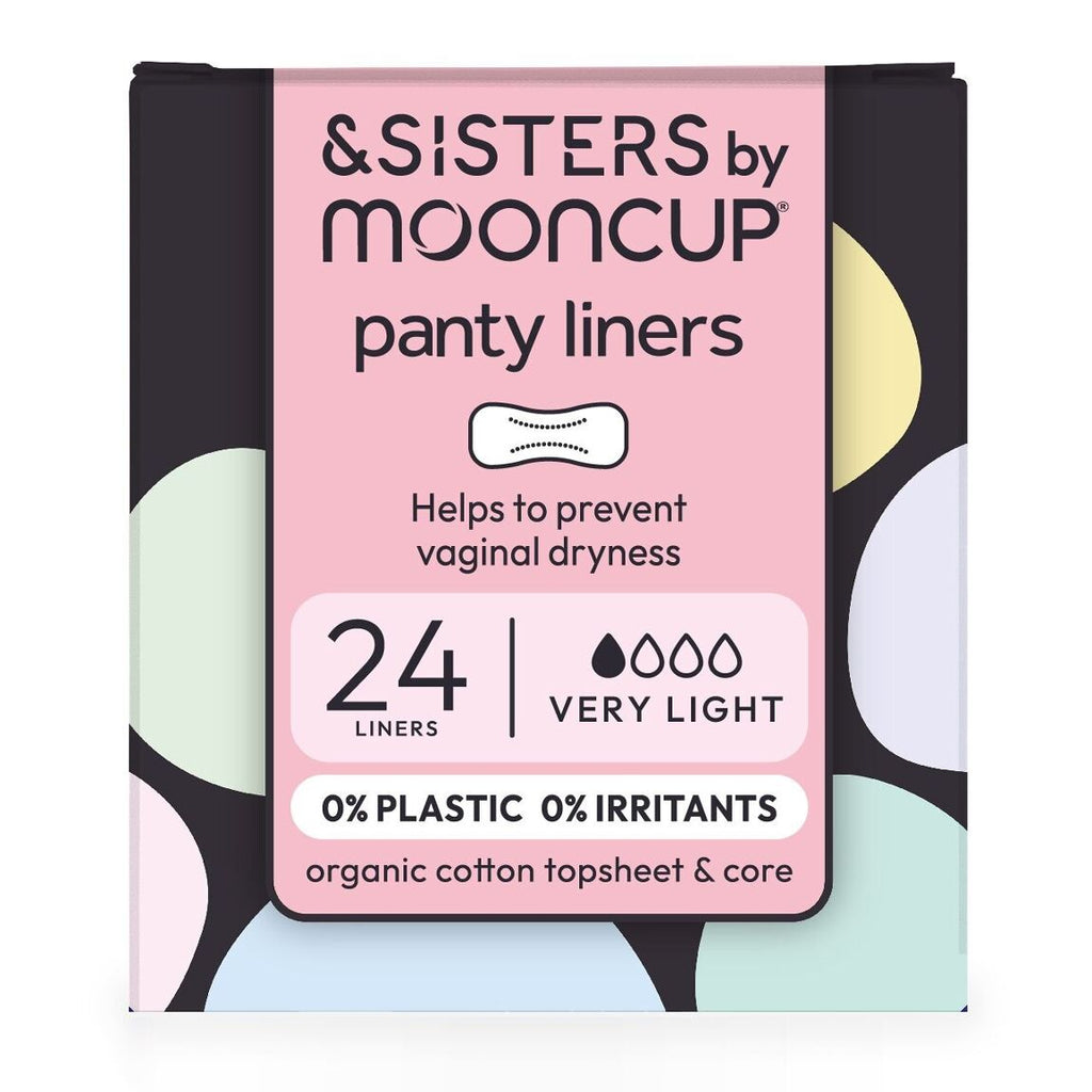 &Sisters by mooncup Panty Liners Organic Cotton Plastic Free, Zero Irritants