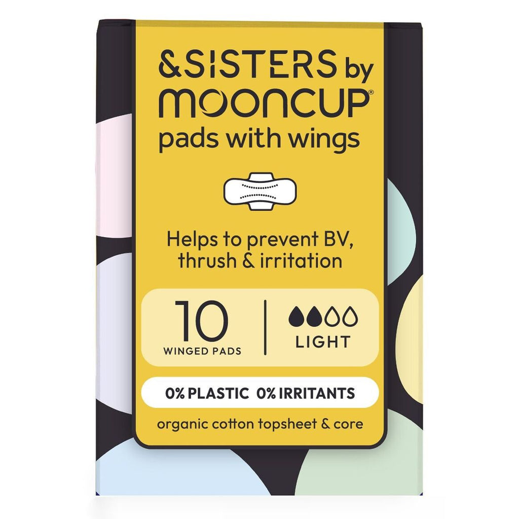 & Sisters by Mooncup Menstrual Pads with Wings Light