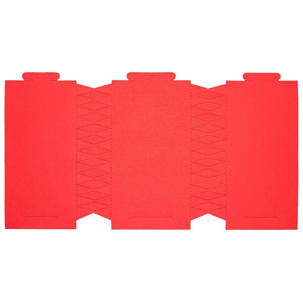 Red Linen Effect Christmas Cracker Making Kit Eco Friendly Paper DIY and Keep