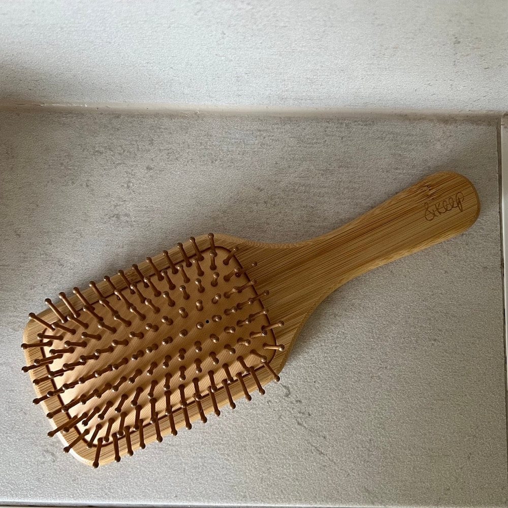 & Keep Bamboo Hairbrush Plastic Free Eco Friendly Large Paddle