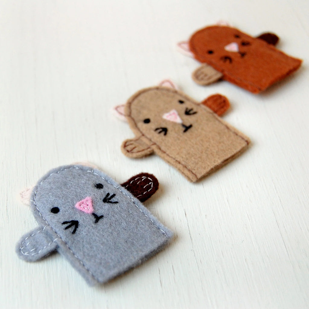 Make Your Own Kitten Finger Puppets Craft Kit Eco Friendly Plastic Free Gift for Kids